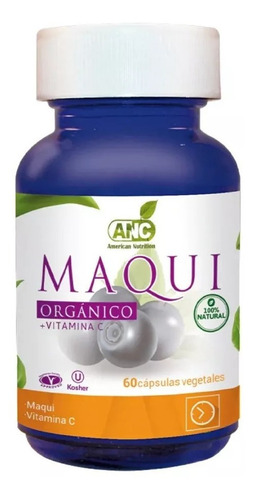 Maqui Con Vitamina C 60cap Anc Sabor Sin sabor