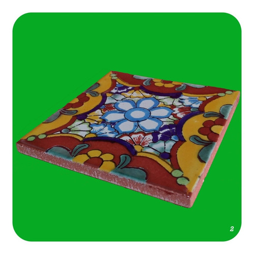 Imagen 2 de 4 de Azulejo 1 Metro Cuadrado De Talavera Poblana Mosaico M2 Zlj