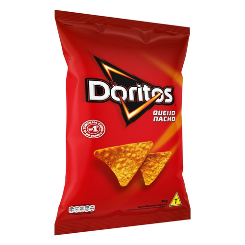 Imagem 3 de 4 de Salgadinho de Milho Queijo Nacho Doritos Pacote 300g