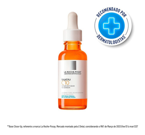 Sérum Anti idade Vitamina C Salicyli C10 30ml La Roche-posay Momento de aplicação Dia Tipo de pele Grasa Sensivel