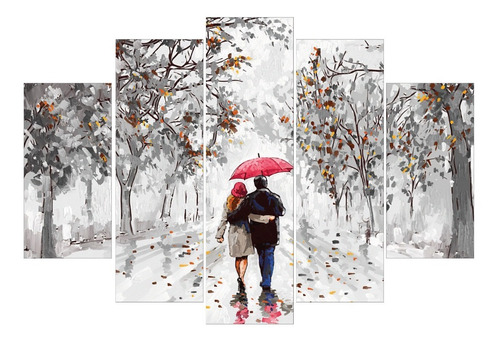 Cuadro Decorativo Moderno Pareja Afremov 150 Cm X 90 Cm 5pz