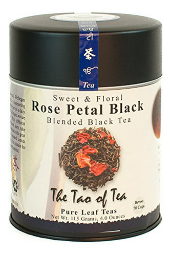 Té Negro De Pétalos De Rosa, Suelto, 4 Oz - El Tao Del Té