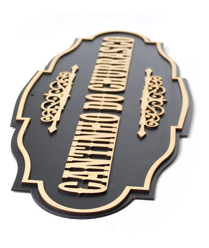 Imagem 3 de 4 de Placa Decorativa Cantinho Do Churrasco 60cm Madeira Mdf