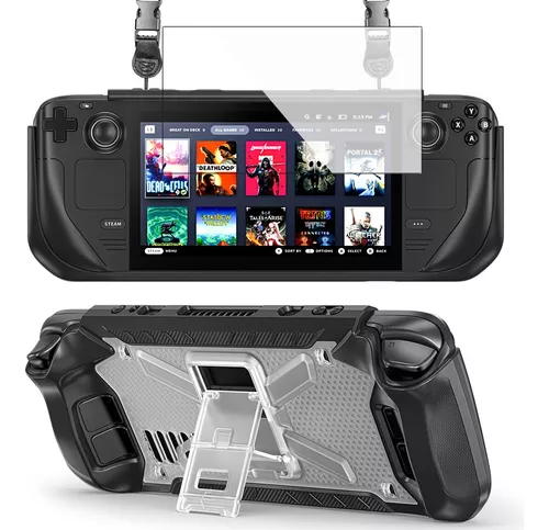 Funda trasera antideslizante resistente al polvo apta para Steam Deck,  funda protectora transparente para consola de juegos, accesorios Hugtrwg  Nuevos