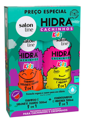  Shampoo + Condicionador Salon Line Hidra Cachinhos 300ml