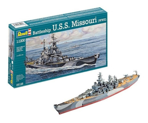 Battleship U.s.s Missouri (wwii) - 1/1200 Revell 05128