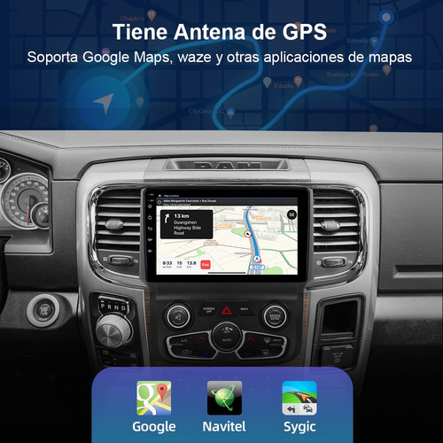 Para Estéreo Cámara Dodge Ram 1500 2014-2019 A/a Auto Gps