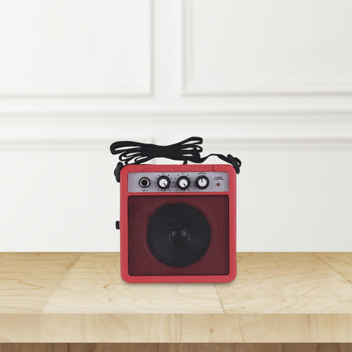 Mini Amplificador De Guitarra De 5 W Para Práctica Rojo