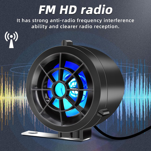 Altavoces De Motocicleta Bluetooth Sistema De Radio Impermea