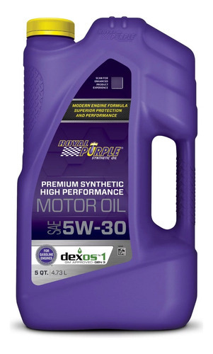 Aceite Royal Purple 5w30 High Performance Sintetico 4.73l