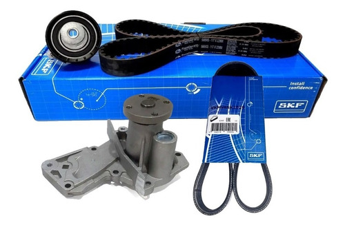 Kit Distribucion + Poly-v Skf + Bomba Ford Ecosport 1.6 16v