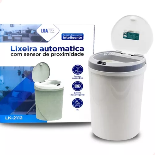 Lixeira Sensor Automática Banheiro Cozinha Lixo Inteligente