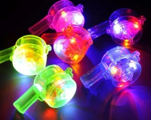 Imagen 2 de 5 de 10 Silbatos Colgantes Led Luminosos Modelo Referi Mundial