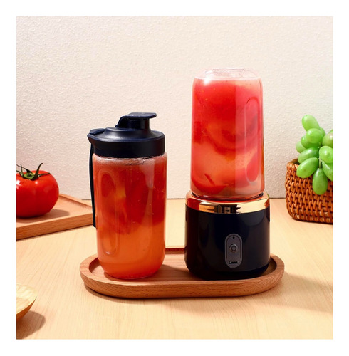 Mini Licuadora Portatil Usb Recargable 400ml Con 2 Vasos