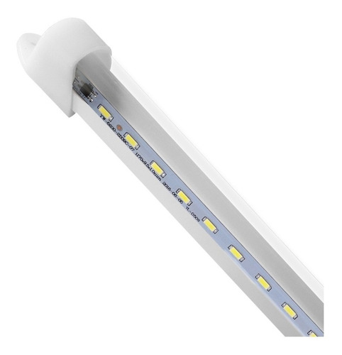 Regleta 60cm Tubo Led Con Base Integrada Blanca 9w Kit 20 Pz