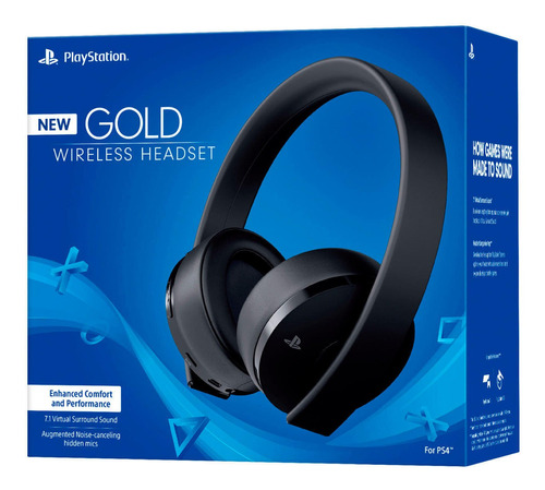 Audifonos Gold Wireless Headset Playstation Inalámbrico - Ne