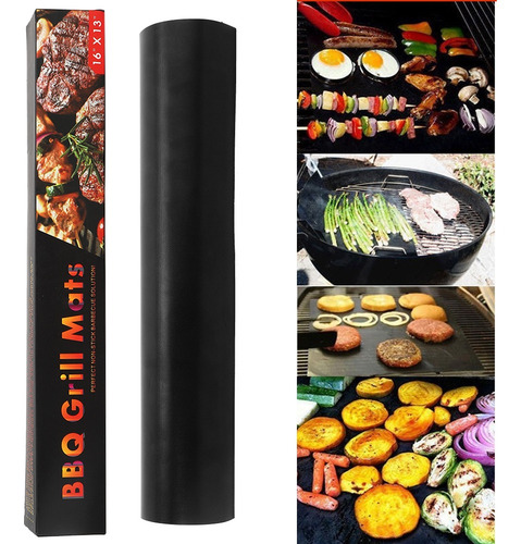 Bbq Mat Reutilizável Fácil De Grill Mat Gás Carvão Funciona