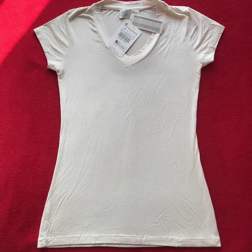 Polera Mujer Zara (beige, M, Stretch)