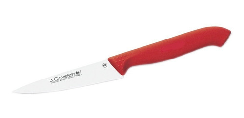 Cuchillo Tres Claveles # 1337 Proflex Mgo.rojo 10 Cms Verdur