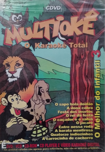 Dvd Multiokê Karaokê Total O Melhor Infantil 3 Lacrado
