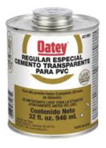 Soldadura Pvc 1/4 Gal 946ml Oatey