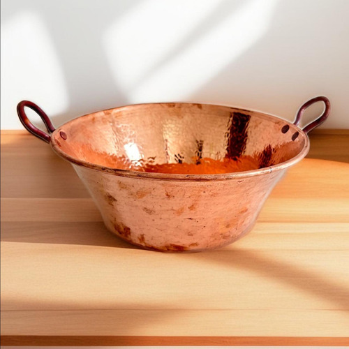 Cazo 100% Cobre Artesanal Carnitas 8 Litros (33x20x14cm)