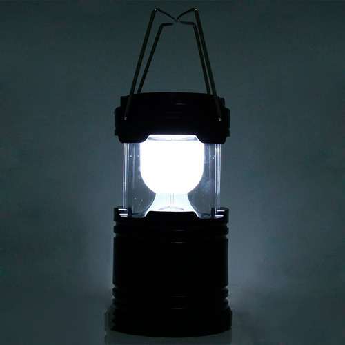 Farol Led Portátil Pila Camping Pesca Luz Emergencia Hsk Color Plateado