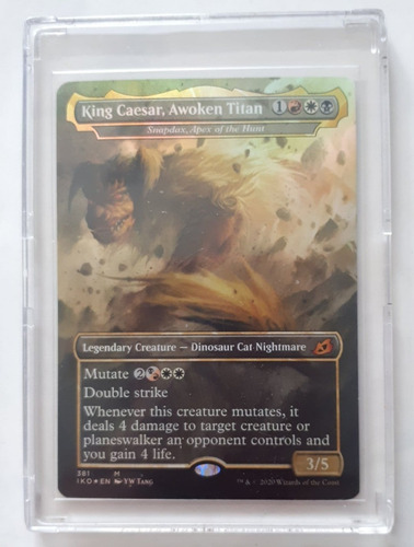 Magic Mtg King Caesar, Awoken Titan (godzilla Series) Foil (Usado)
