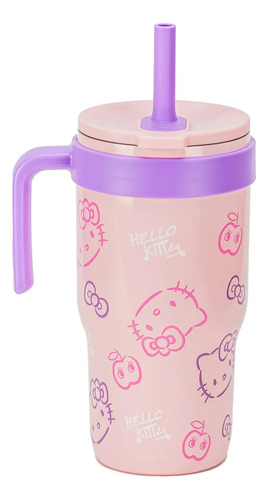 Zak Vaso Con Popote Termos Acero Inoxidable Personajes 532ml