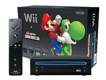 Consola De Juegos Wii Black Edición Super Mario Bros