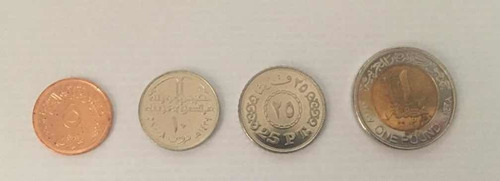 Imagen 2 de 2 de Coleccion De 4 Monedas De Egipto