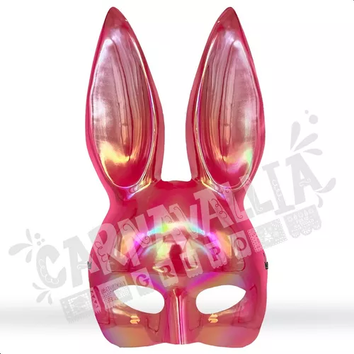 Gracioso Novedad Gafas de Plástico Color Rosa Disfraz de Adultos Unisex  Ligero Novedad Gloria Linda máscara de ojo de conejo