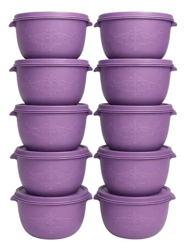 Conjunto 10 Potes Bowl Personalizado 1l Oliplast | MercadoLivre