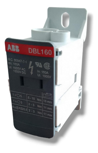 Dbl160 Bloque De Distribución Eléctrica Abb