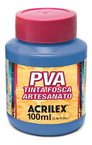 Tinta Pva Fosca 100ml Acrilex Cor Amarelo Ocre 564