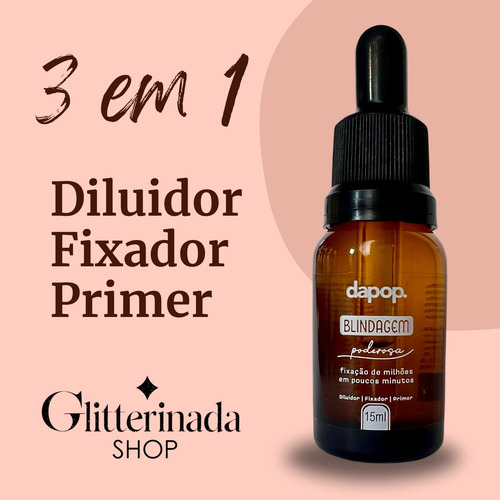 Blindagem Poderosa De Maquiagem Dapop Diluidor Fixador