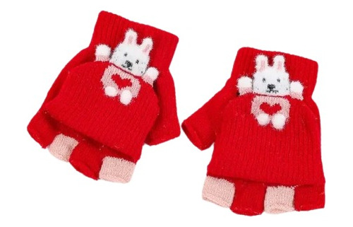 Guantes De Lana 2 En 1  Invierno Para Niño Y Niña 