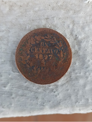 Moneda Un Centavo 1897 Mexico Republica Mexicana 1897 