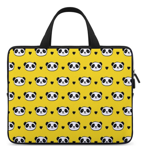 Bonito Oso Panda Bolsa Duradera Para Portatil Maletin Moda