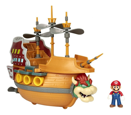 Nintendo Super Mario Deluxe Bowser's Airship Set Barco