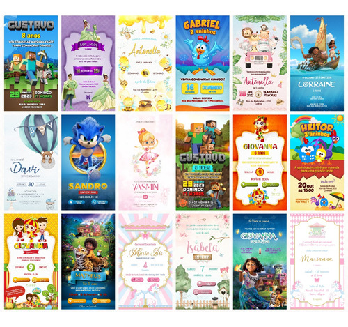 Convite Aniversario Virtual Personalizado Interativo Frozen