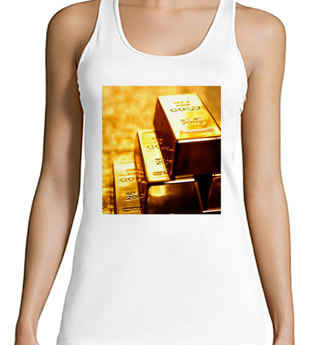 Musculosa Mujer Oro Lingotes Valores Gold Moneda Bloque M1