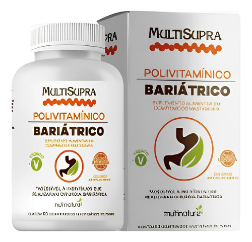 Multisupra Bariátrico C/60 Comprimidos Mastigáveis Sabor Laranja