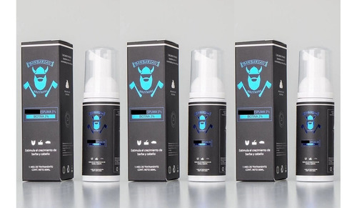 Imagen 1 de 1 de Barbarian Brothers 5% Formula Espuma 3 Frascos