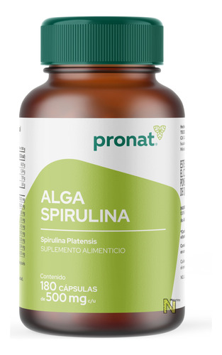 Alga Spirulina (180 Cap) Pronat