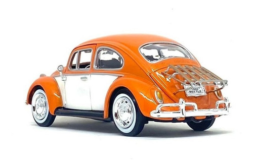 Sedán Beetle en miniatura de 1966 con portaequipajes con motor 1/24