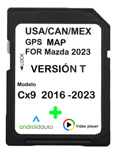 Tarjeta De Navegación Mazda Cx9 16-22 Ultima Actualización