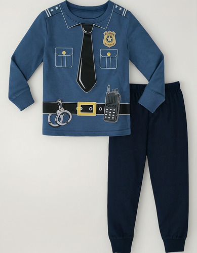 Pijama Niño Dinosaurio Bombero Deporte Casual Moda 2 Piezas