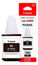 Comprar Botella De Tinta Gi-190 Black Para Impresora Canon