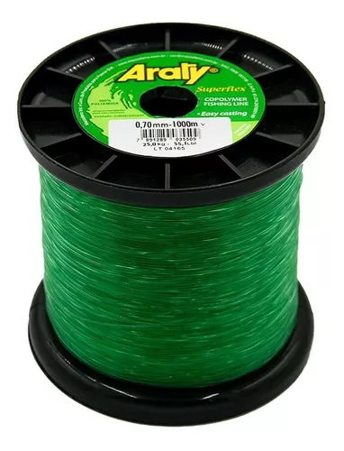 Hilo de pesca ARATY Superflex monofilamento 0.70 mm - 100Mts. Varios colores